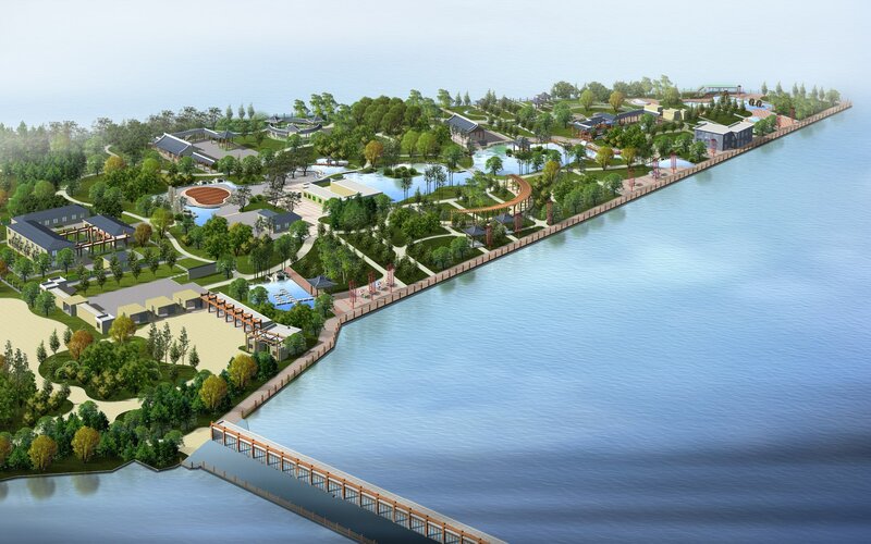 Lakeside park design