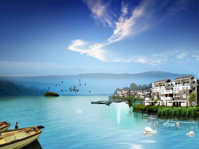 Lakeside residential community