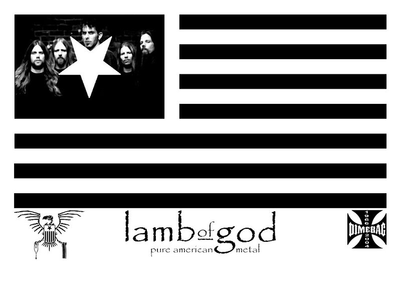 Lamb of God band flag