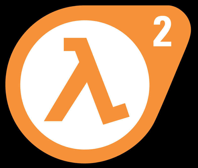 Lambda Symbol Logo — Orange