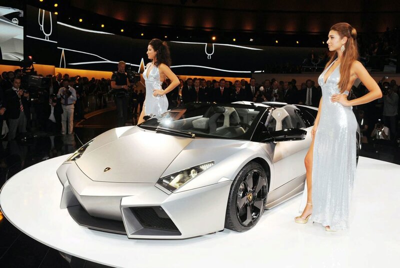 Lamborghini at auto show