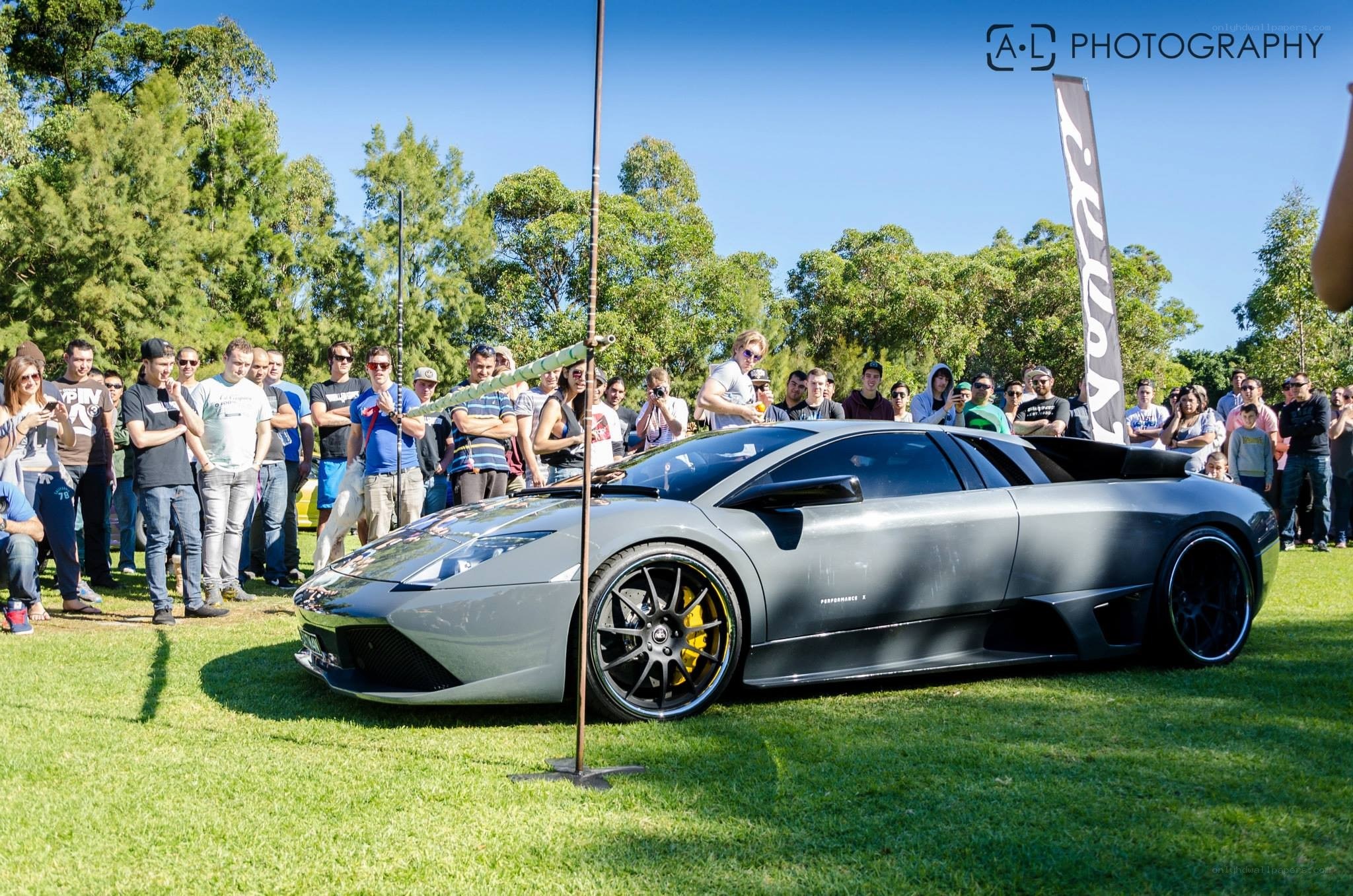 Lamborghini at outdoor car show