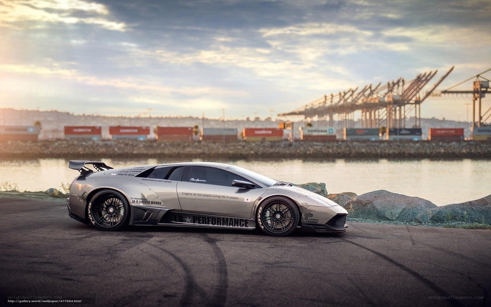 Lamborghini at port
