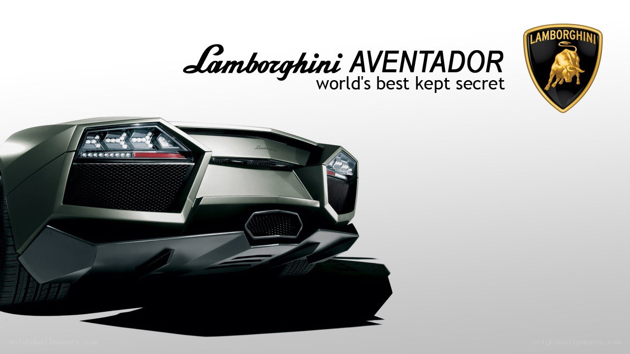 Lamborghini Aventador advertisement