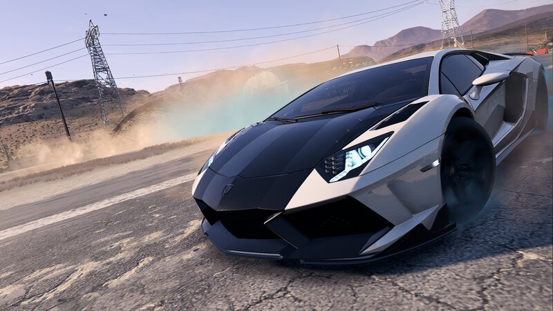 Lamborghini Aventador — Black, Dynamic