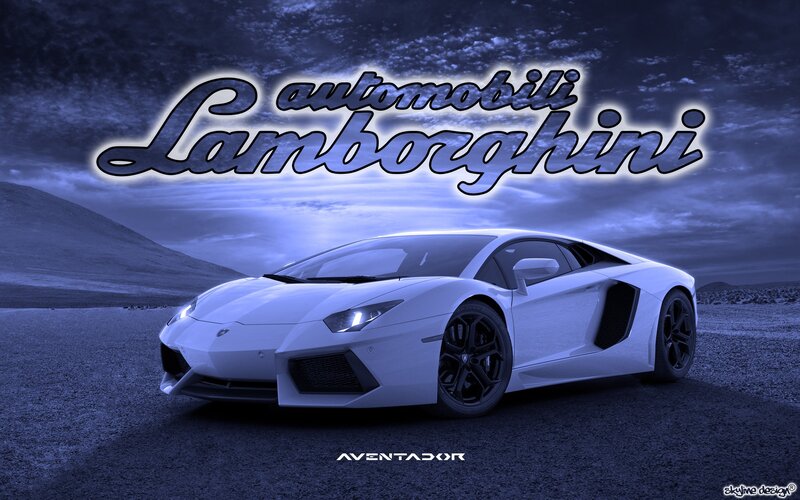 Lamborghini Aventador in desert