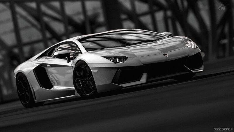 Lamborghini Aventador in motion
