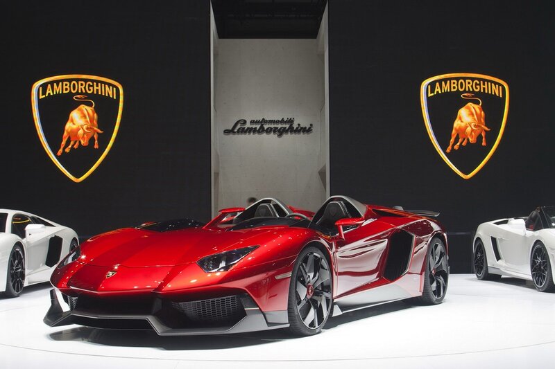 Lamborghini Aventador J display