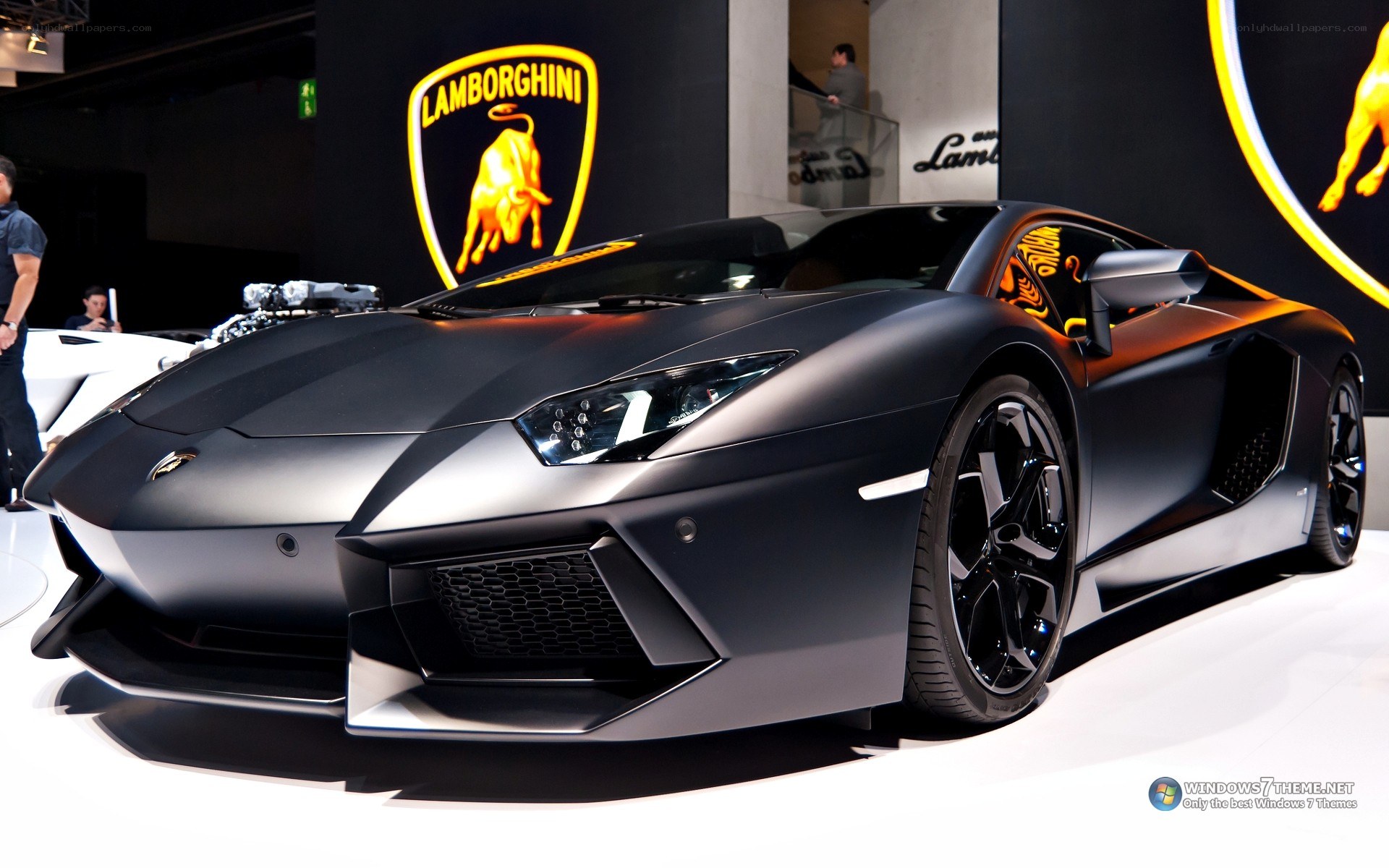 Lamborghini Aventador on display