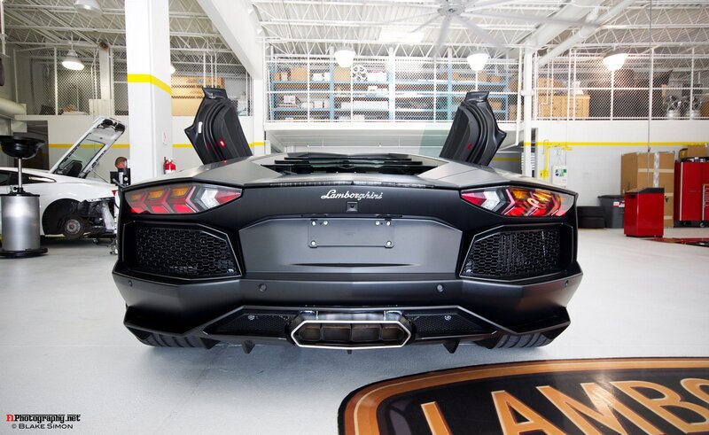 Lamborghini Aventador rear view