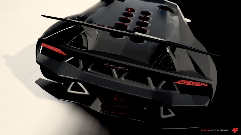 Lamborghini Aventador rear view