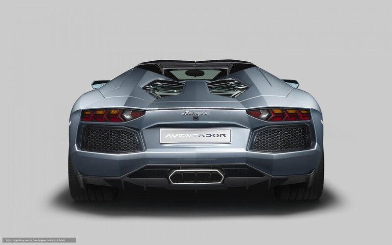 Lamborghini Aventador rear view