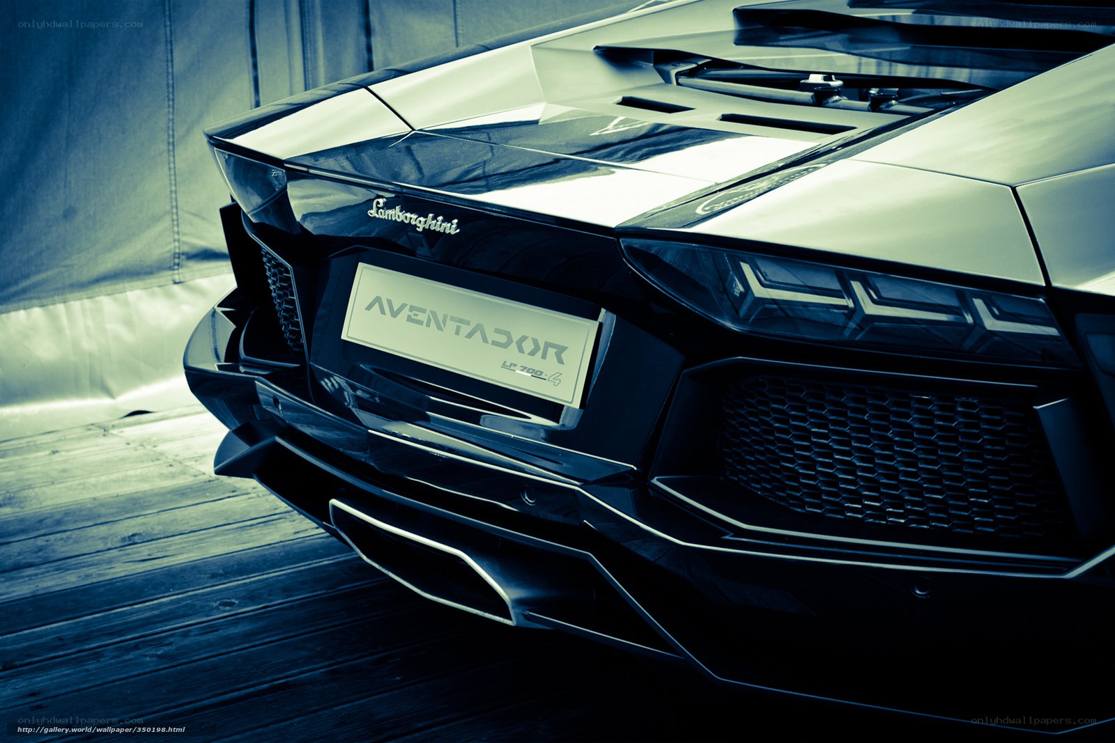 Lamborghini Aventador rear view