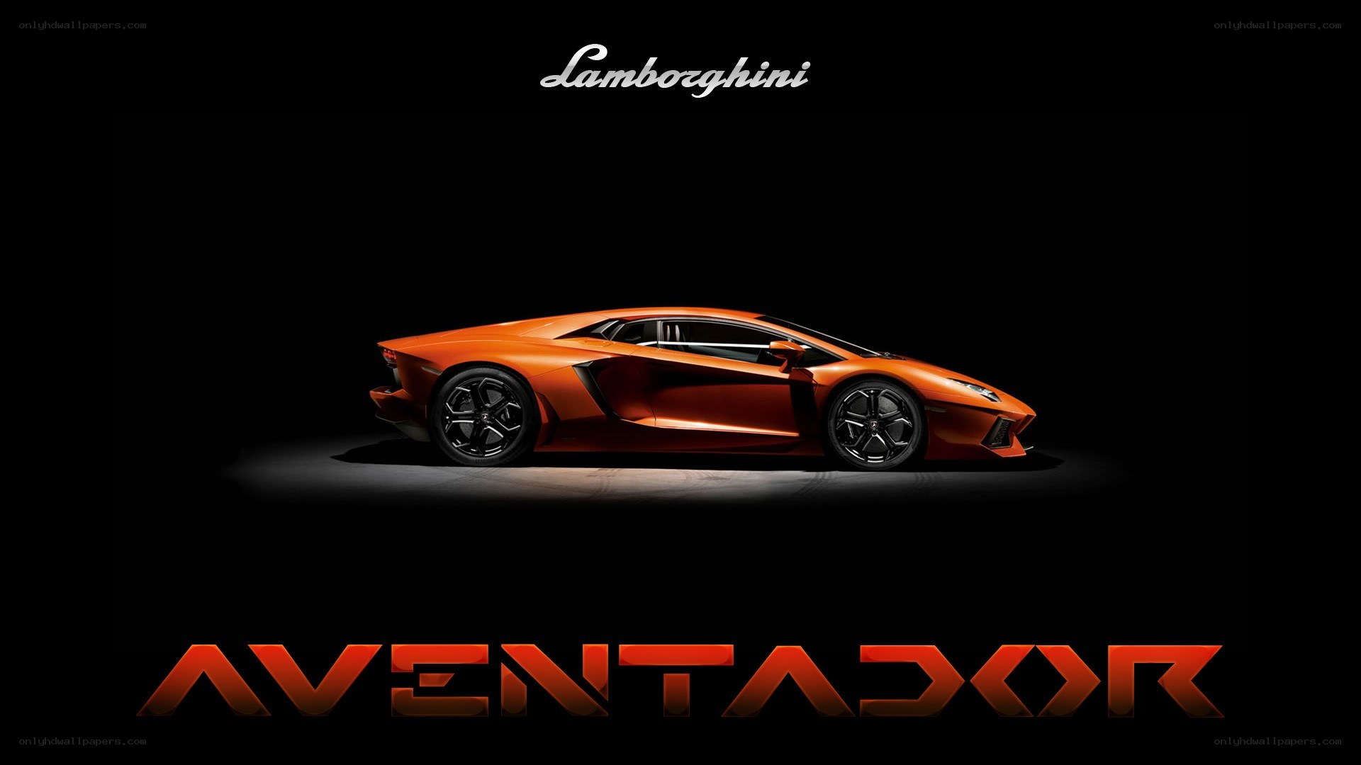 Lamborghini Aventador side profile