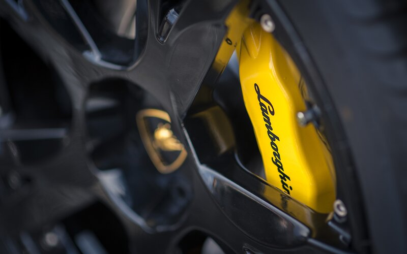 Lamborghini brake caliper