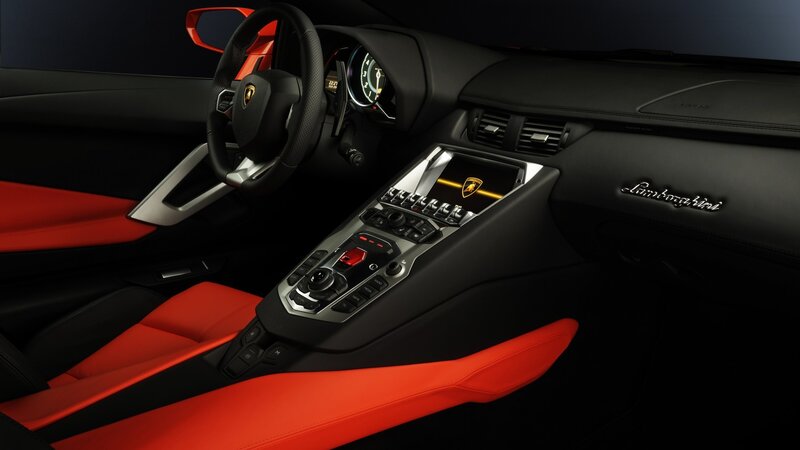 Lamborghini Car Interior — Black, Dramatic