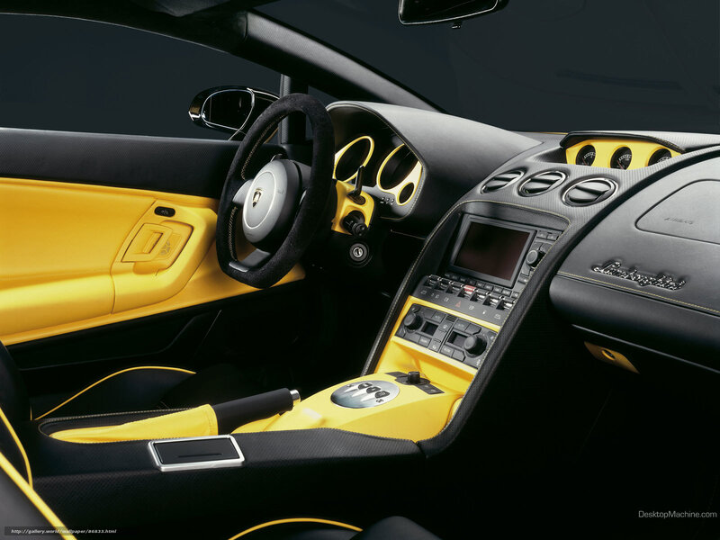 Lamborghini Car Interior — Black, Sleek, Photograph, Steering Wheel, Dashboard
