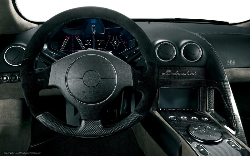 Lamborghini Car Interior — Black