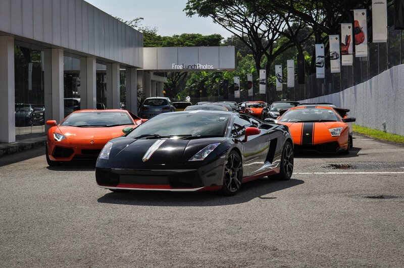 Lamborghini cars at dealership