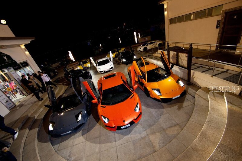 Lamborghini Cars at Night