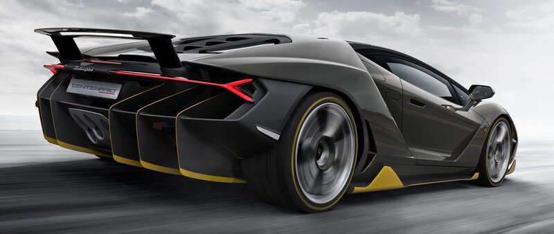 Lamborghini Centenario — Black, Dynamic