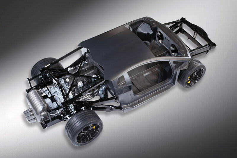 Lamborghini chassis and engine