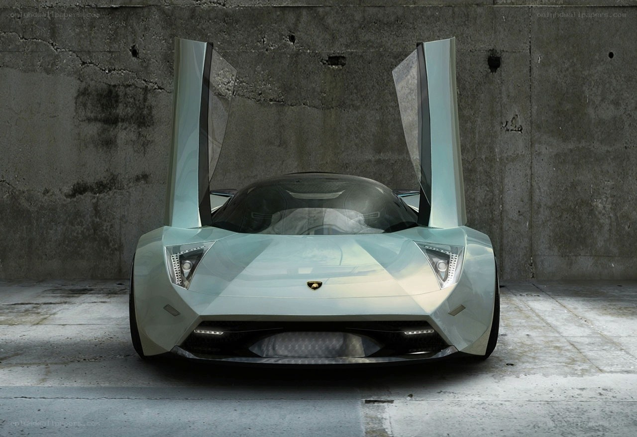 Lamborghini concept car front view