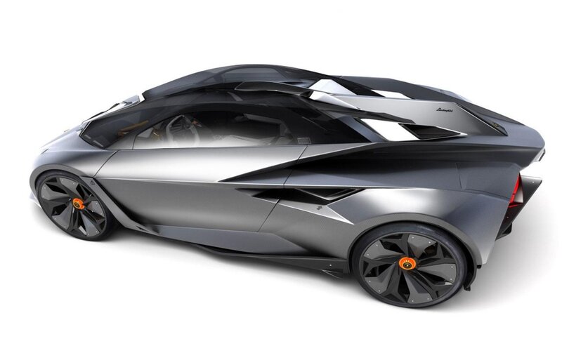 Lamborghini Concept Car — Gray, Modern