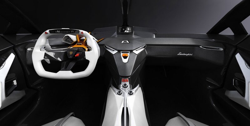 Lamborghini concept car interior
