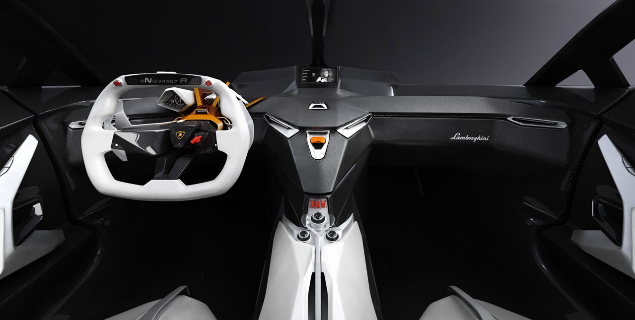 Lamborghini concept car interior