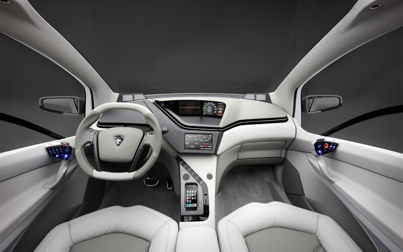 Lamborghini concept car interior