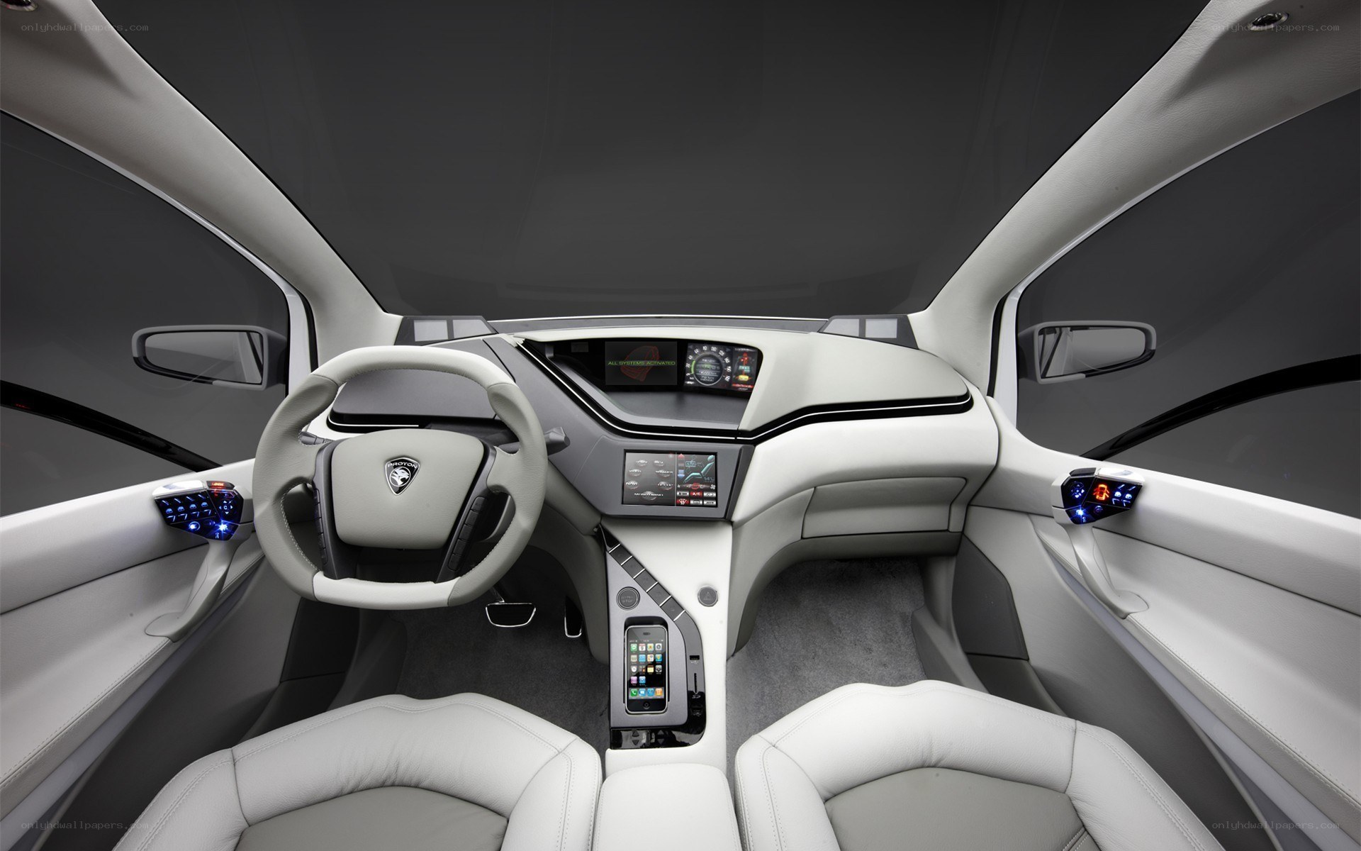 Lamborghini concept car interior