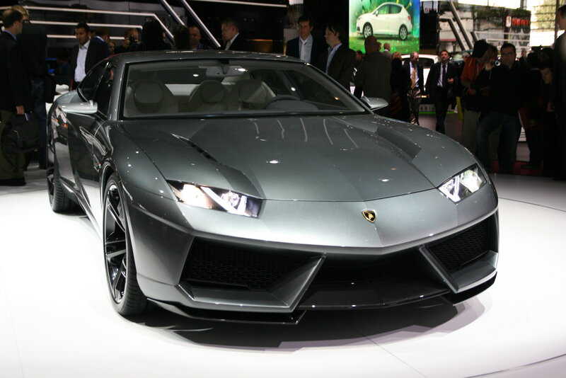 Lamborghini concept car on display