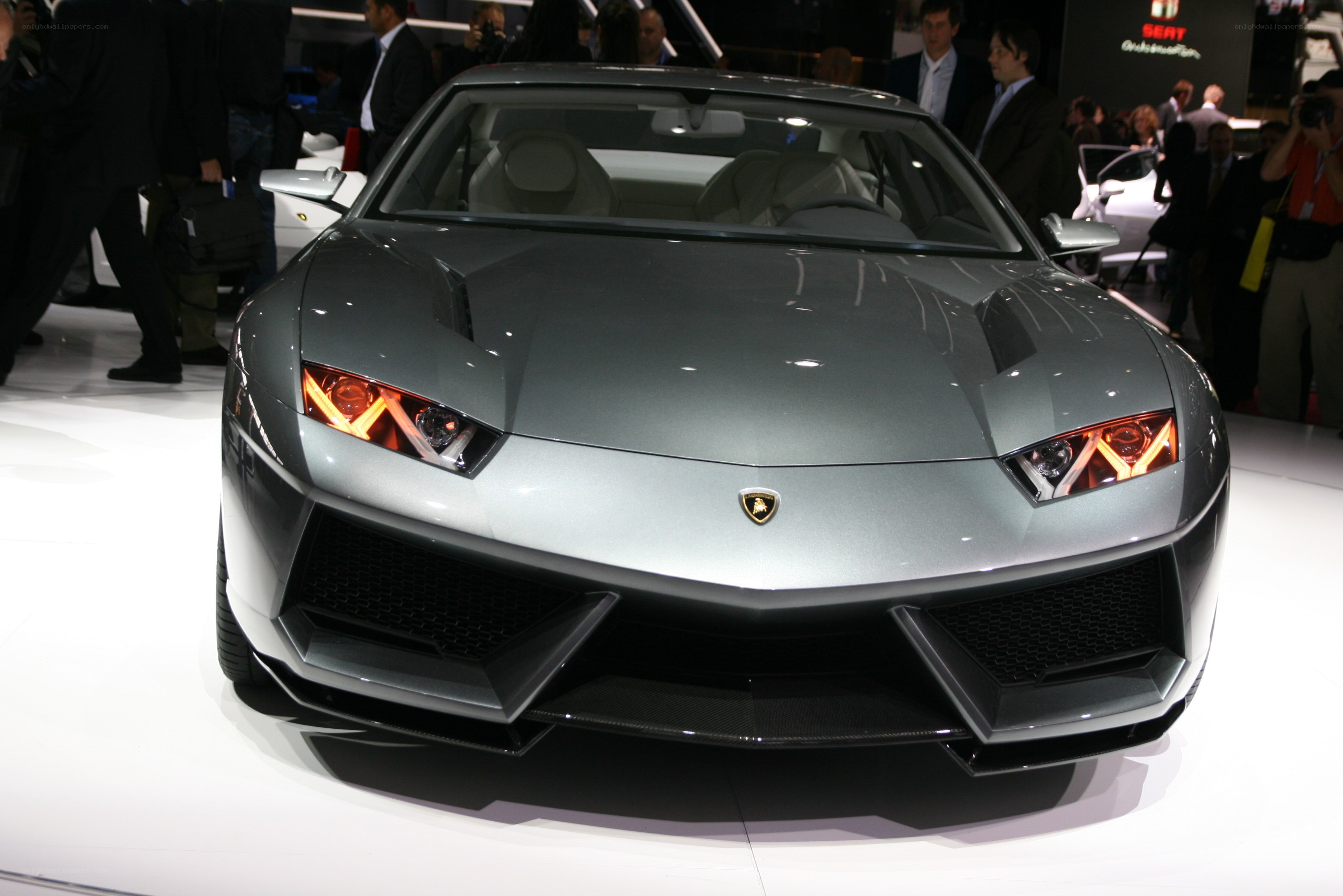 Lamborghini concept car on display