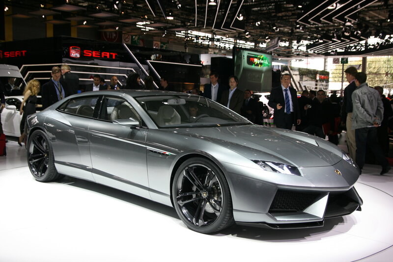 Lamborghini concept car on display