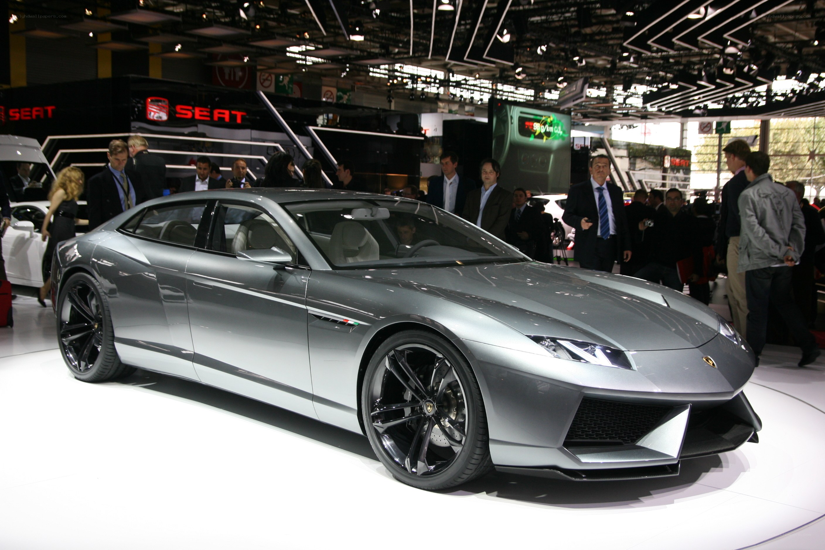 Lamborghini concept car on display