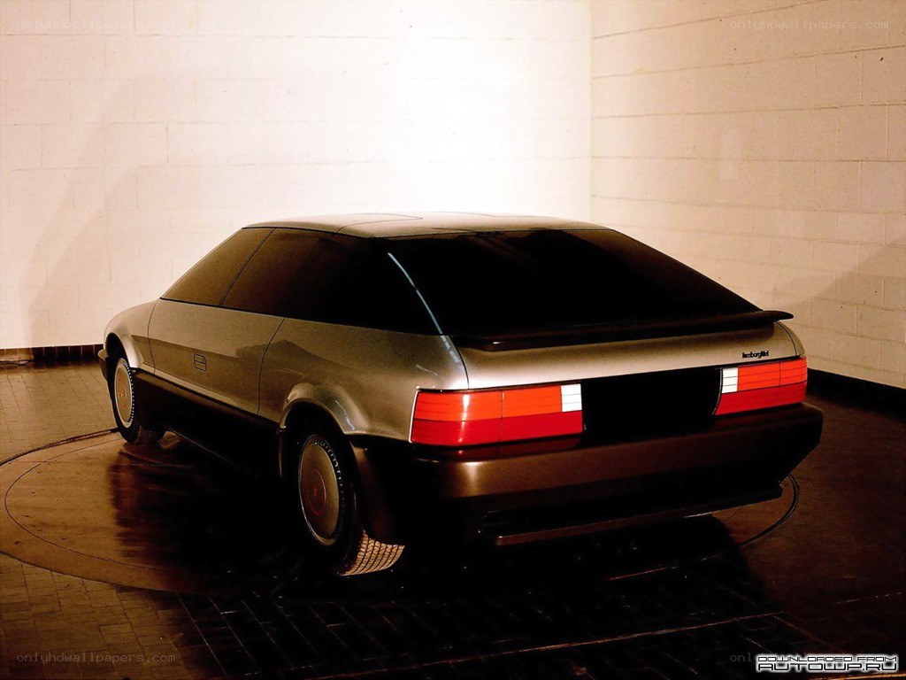 Lamborghini concept car rear view