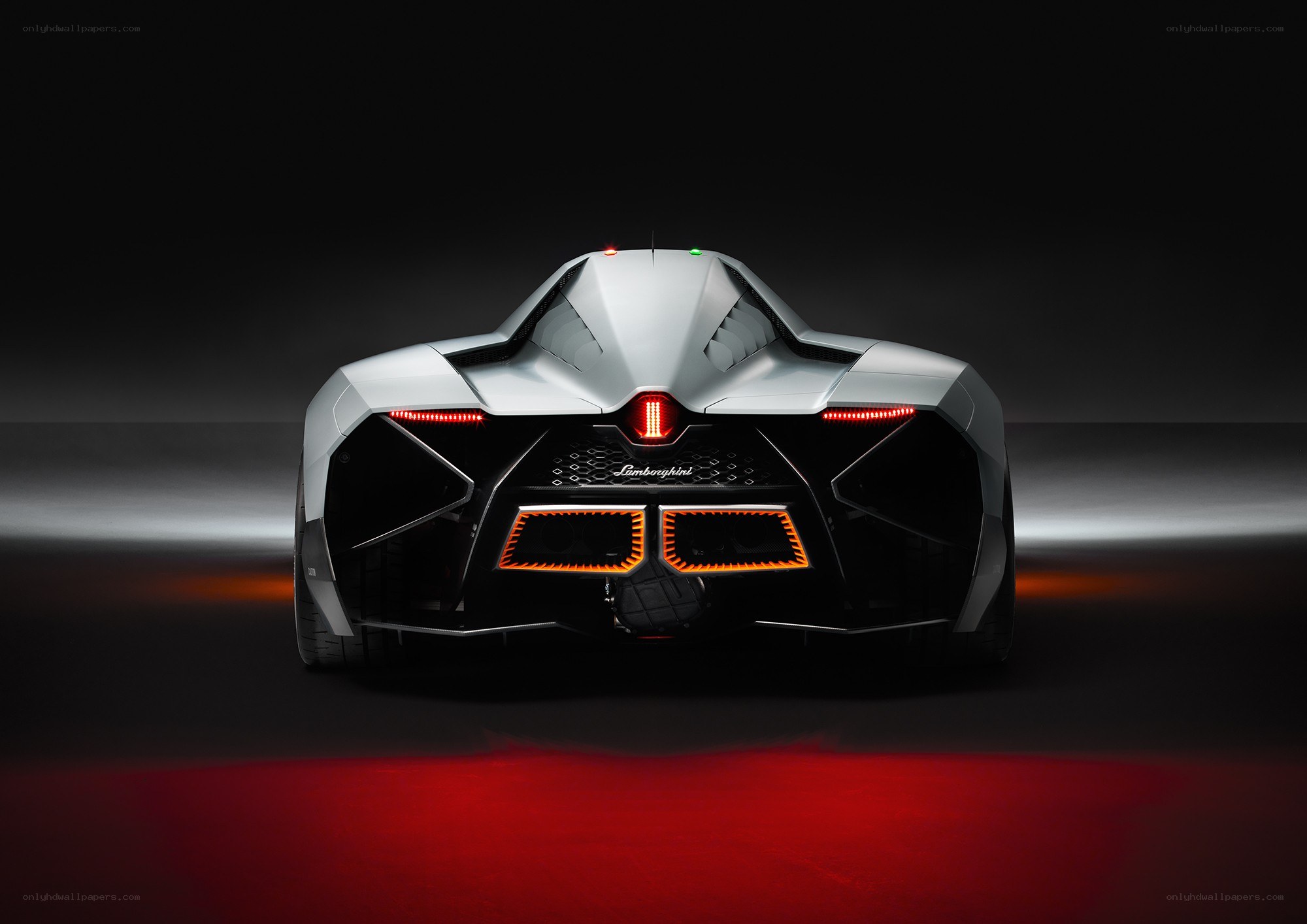 Lamborghini concept car rear view