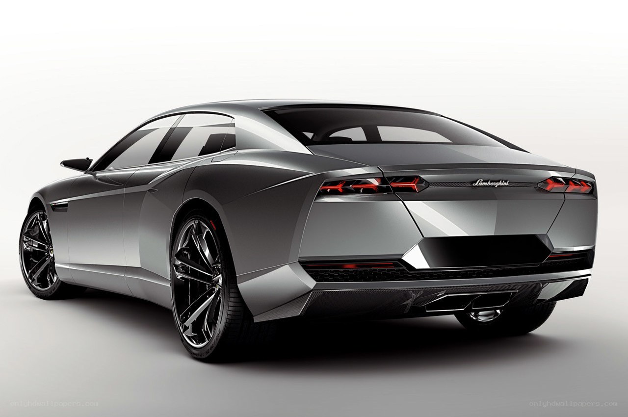 Lamborghini concept car rear view