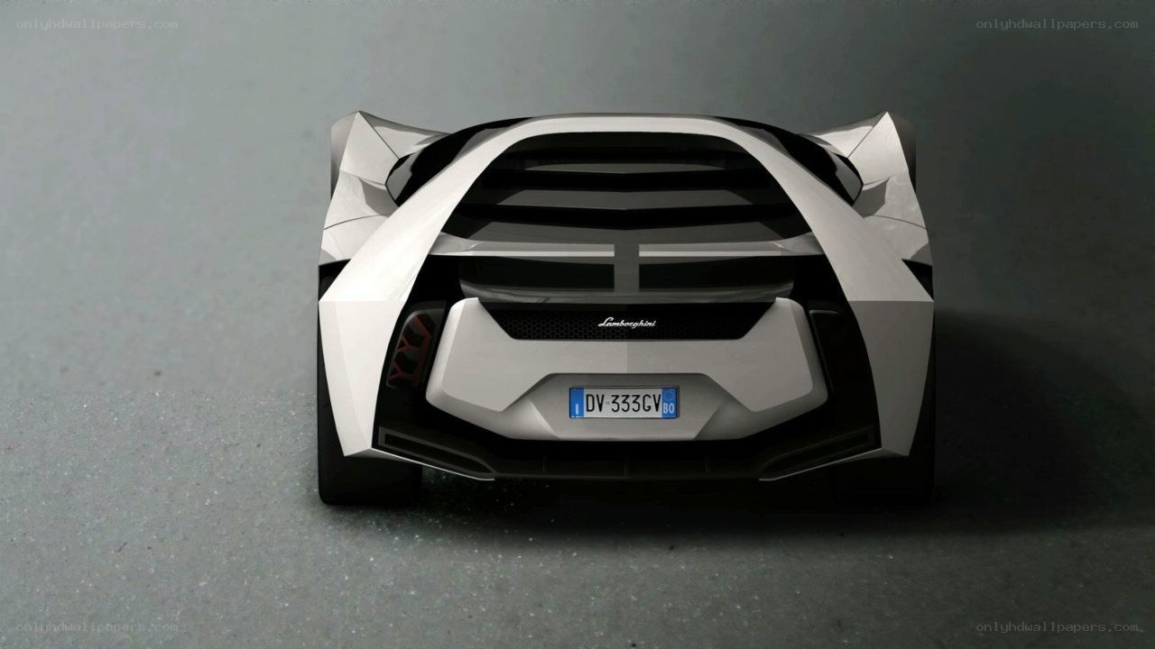 Lamborghini concept car rear view