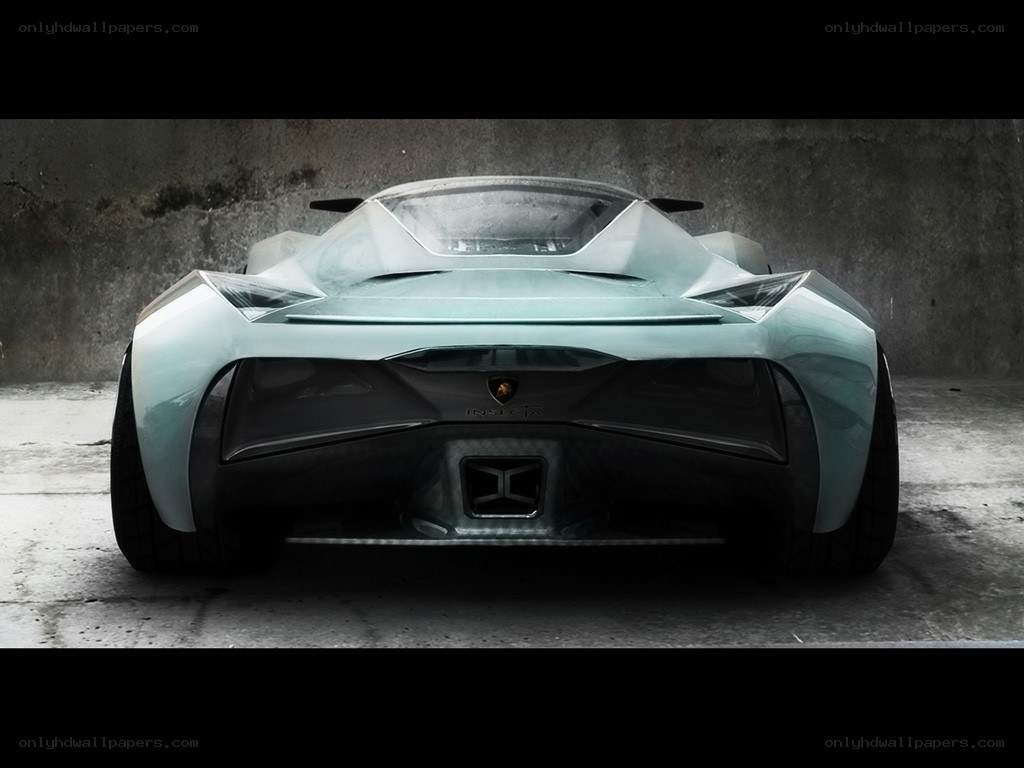 Lamborghini concept car rear view