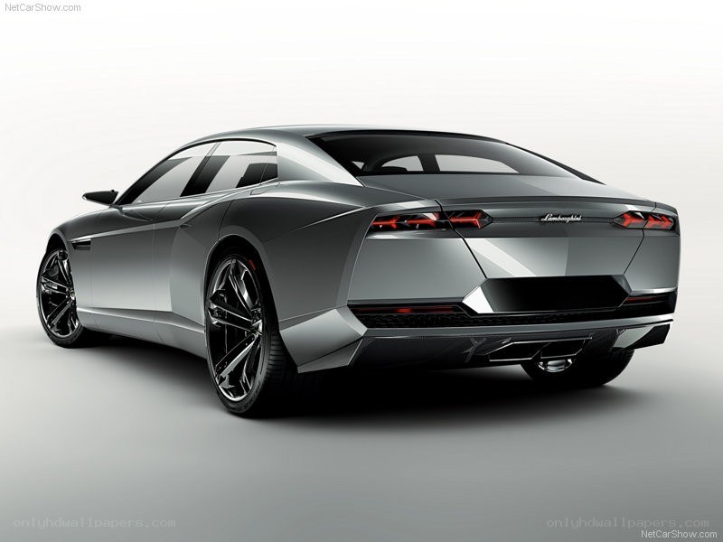 Lamborghini concept car rear view