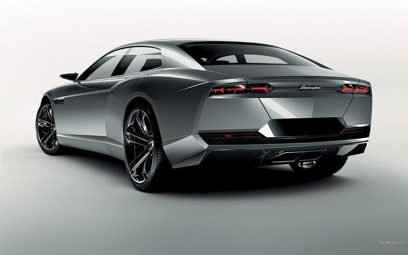 Lamborghini concept car rear view