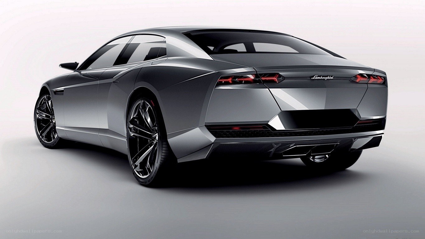 Lamborghini concept car rear view