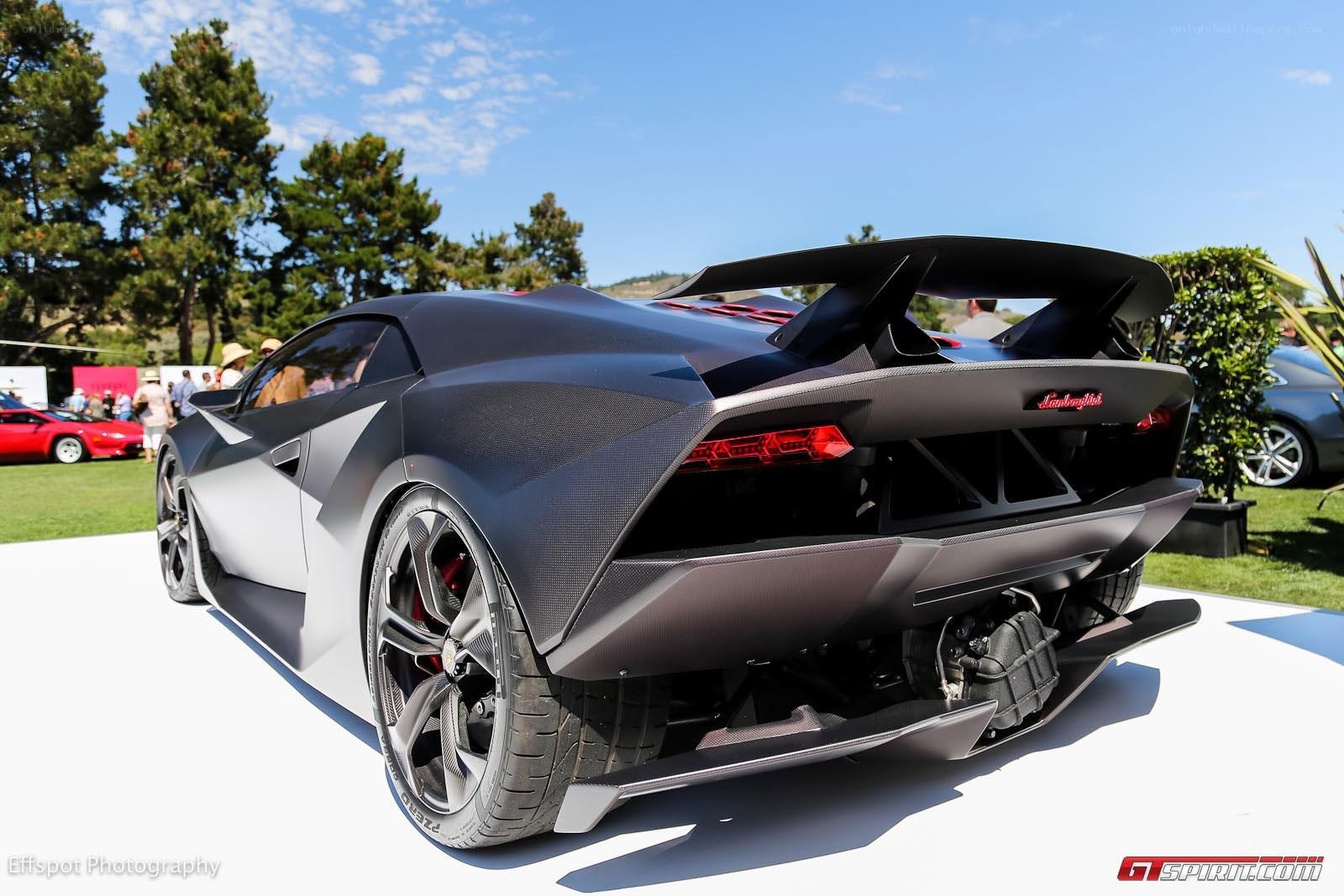 Lamborghini concept car rear view