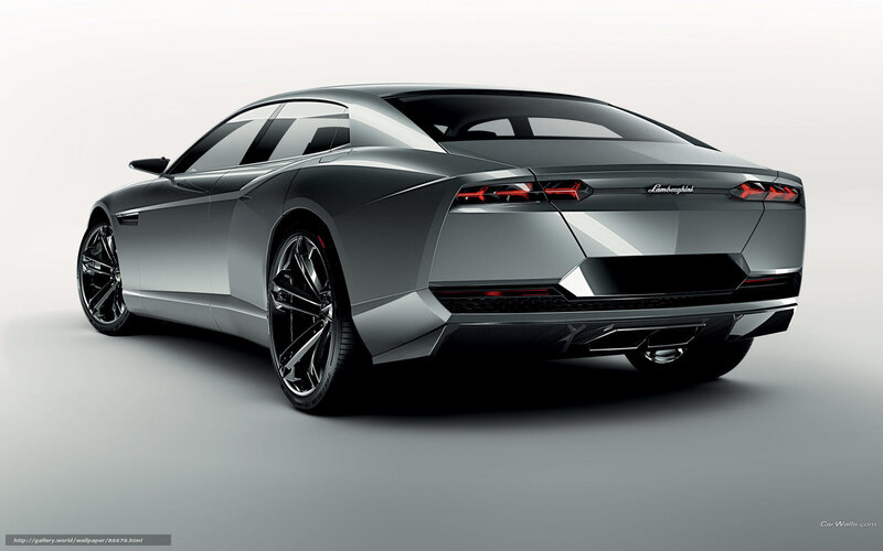 Lamborghini concept car rear view