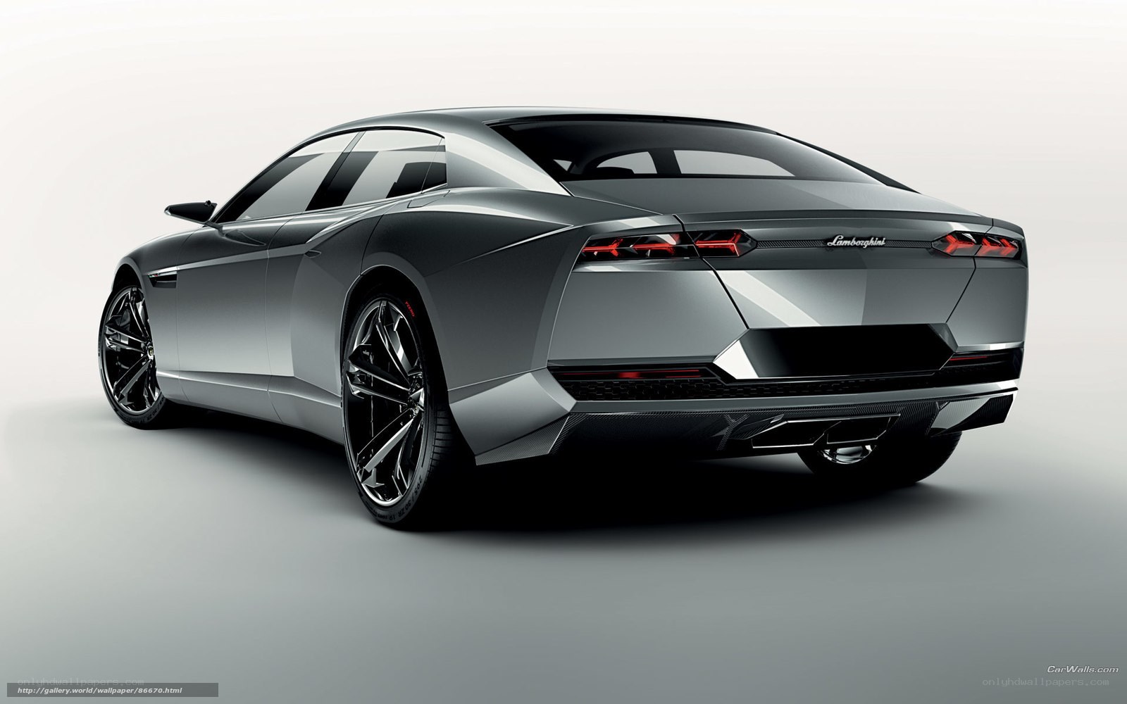 Lamborghini concept car rear view