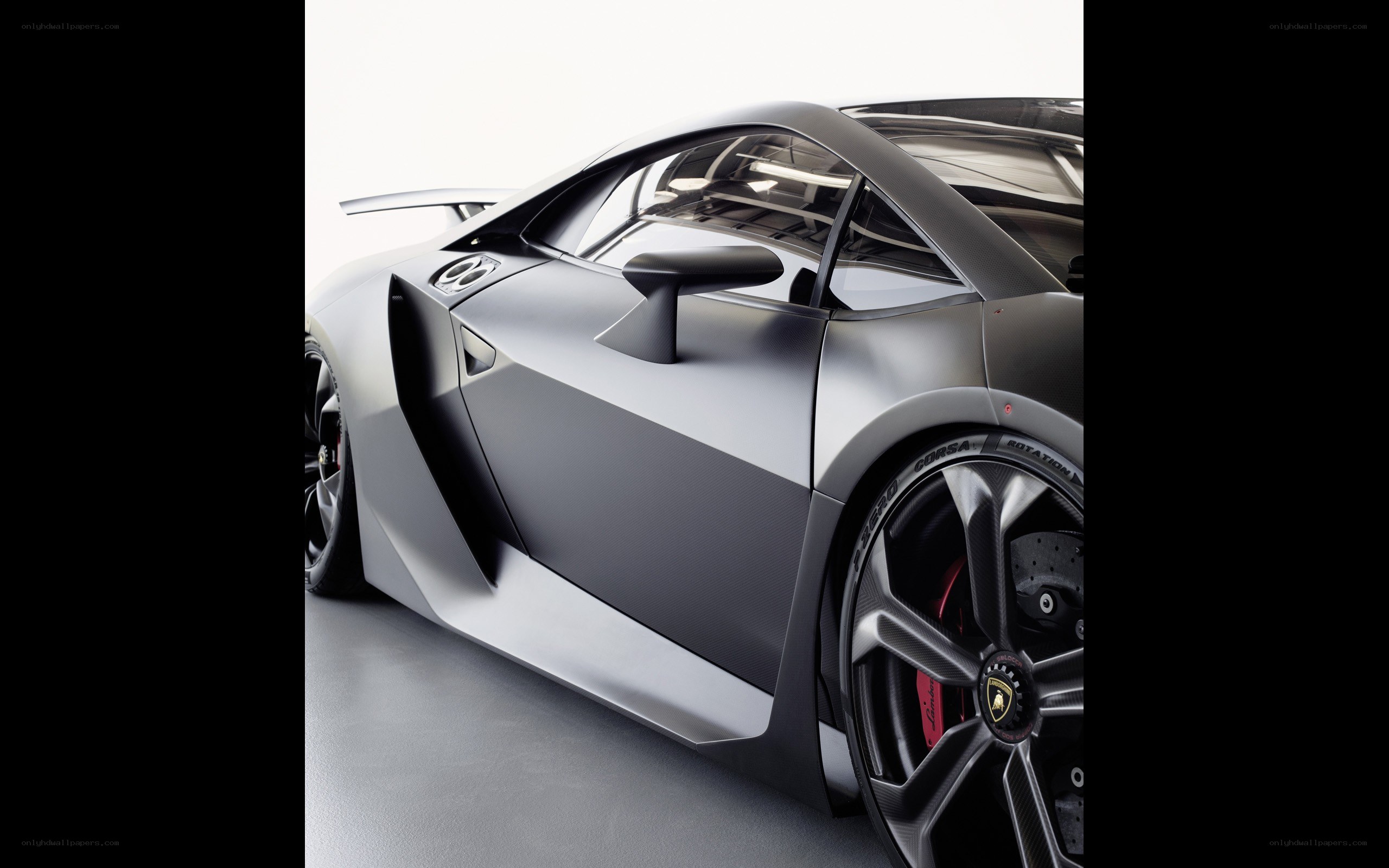 Lamborghini concept car side view