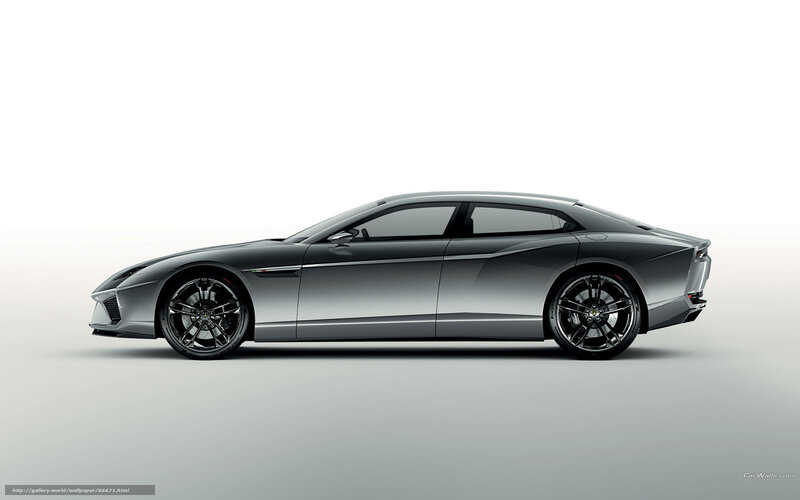 Lamborghini concept car side view