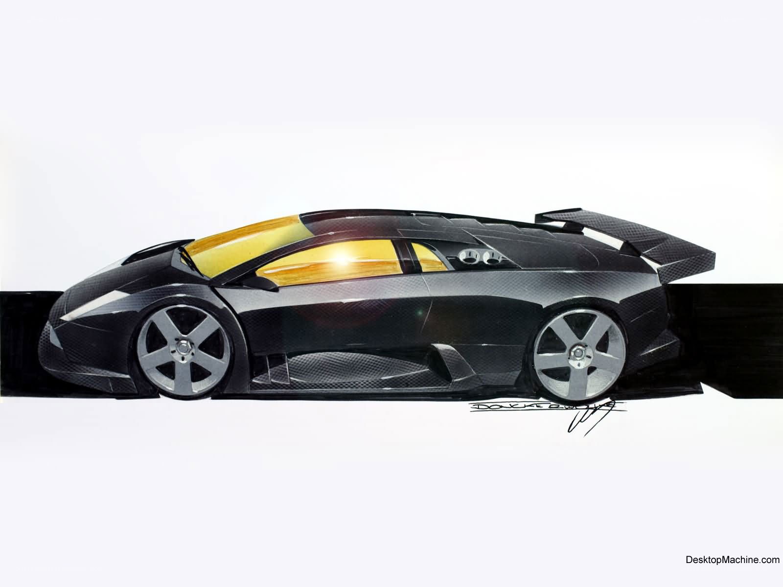 Lamborghini concept car sketch
